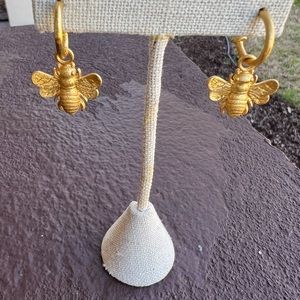 NWT ISADORA bee hoops in gold by betty carre